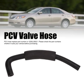 Manguera de Ventilación de Manivela Positiva (PCV), Manguera PCV 12262-28021 Reemplazo de Manguera de Válvula PCV de Motor Negro Metálico para Camry 2.4L 2002-2009