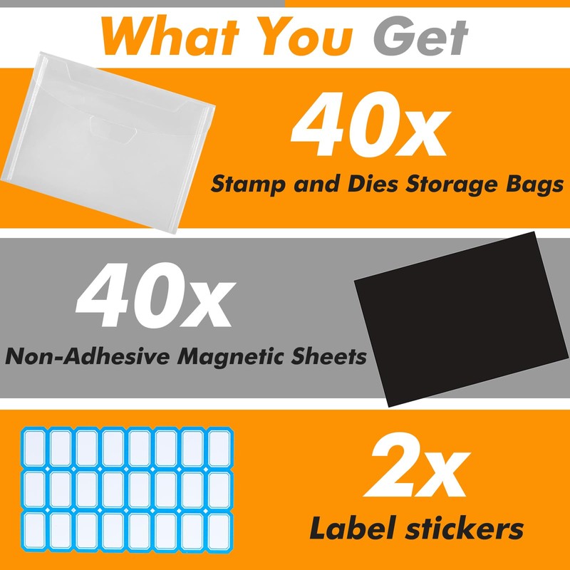 80 Pcs 6.5 x 9 Inch Magnetic Sheets for Dies