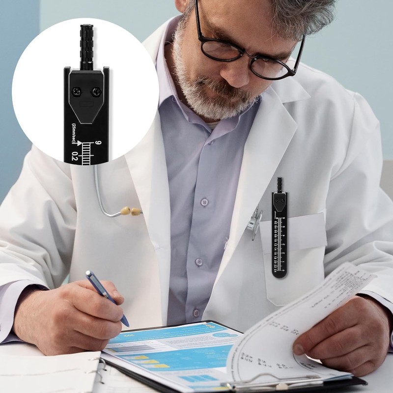 Black EKG Caliper, Stainless Steel ECG Caliper Divider for Measuring