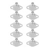 10Pcs Thermostat Thermal Switch Manual Hand Reset Bimetallic Chip Temperature