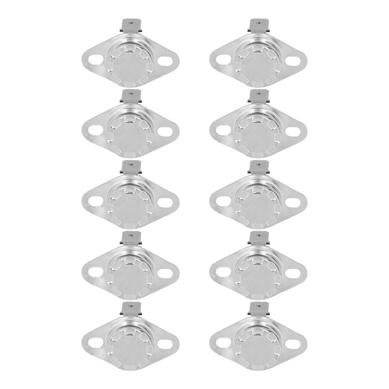 10Pcs Thermostat Thermal Switch Manual Hand Reset Bimetallic Chip Temperature