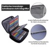 Pencil Case with 72 Compartments, Multi-Layer Foldable Case with Large