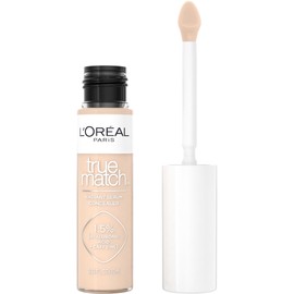 L’Oréal Paris True Match Radiant Serum Concealer, Brightening Under Eye Concealer for Dark Circles with 1.5% Hyaluronic Acid and Caffeine, W3, 10 mL