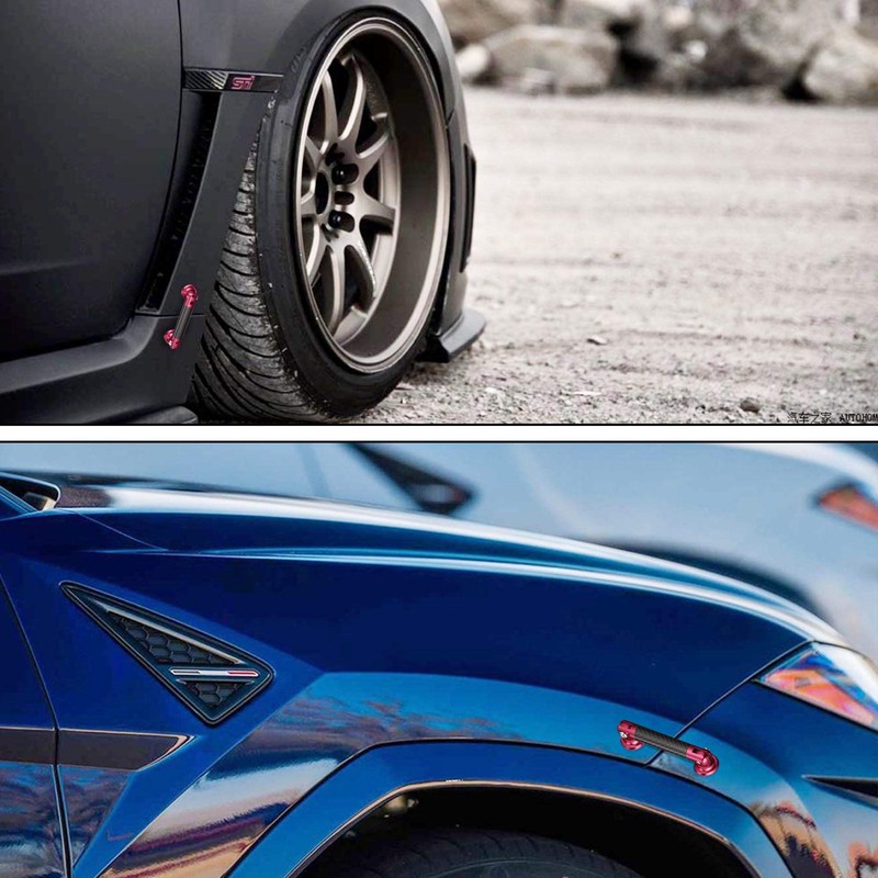 TOMALL 2 Pcs 45mm Car Adjustable Front/Rear Bumper Lip Splitter
