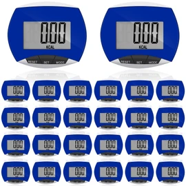 Weewooday 32 Pcs Pedometer for Walking Steps and Miles Simple Step Counter Clip on for Walking with Digital Display Portable Clip Step Tracker Pocket Pedometer Bulk for Men Women Adults Seniors