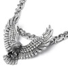 Schmuck-Checker Stainless Steel Pendant Eagle Solid Silver Eagle Necklace Byzantine