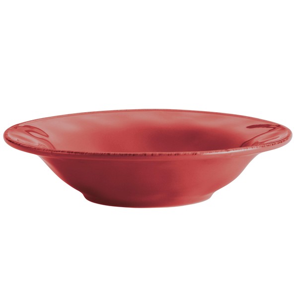 Rachael Ray 10" Round Stoneware Serving Bowl, 10 Inch, Cranberry