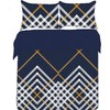 Charlotte Andersen Maxwell Geo Check Single Duvet Cover Set Reversible