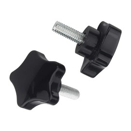 Yudesun Hardware Accessories Star Handle Screws - M4 M5 M6 M8 M10 Plastic Star Knob Clamp Handle Thumb Screw Male Thread 5-10 Pieces