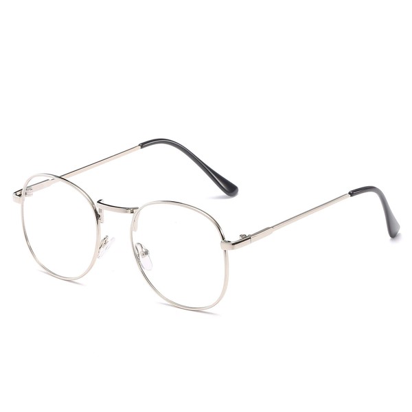 Naikomly Retro Nearsighted Distance Glasses -1.50 Metal Men Women Myopia Glasses