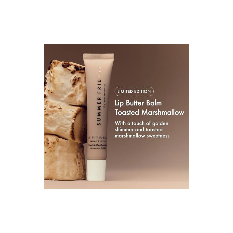 Summer Fridays Lip Butter Balm Edición Limitada, Tono Toasted Marshmallow,