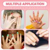 240 uñas postizas para niñas, uñas postizas acrílicas cortas de