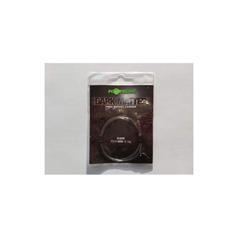 Korda Dark Matte Ring Swivel Leader 50 cm 40 lb