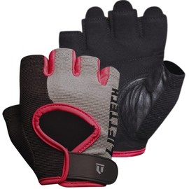 Lift Tech Fitness Workout Gloves for Women - Gym Gloves for Women Into Weightlifting, HIIT, Strength Training - Female Lifting Gloves with Full Palm Protection - Black,Grey & Pink, L