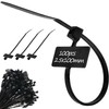 Marker and Identification Cable Ties Black and White Strong Cable