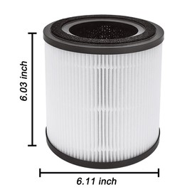 3139A Filter Replacement Compatible with BISSELL MYair Pro 3139A, Part Number 3069 (3-in-1 Replacement Filters), NOT for 2780A 2780 27809 2905A & 3179A, 1 Pack