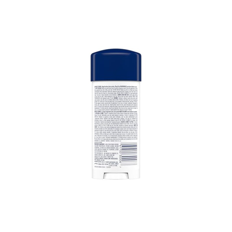 Fórmula sensible Nair Glides Away con aceite de coco, para