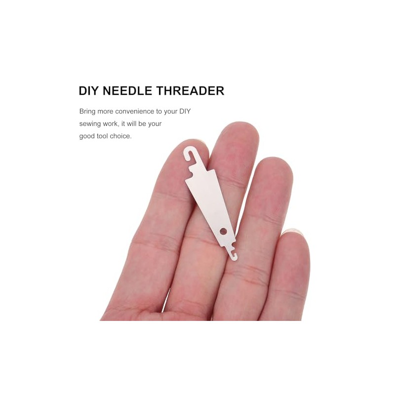Enhebrador de Agujas de Acero Inoxidable Plata 100