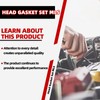 MITZONE Cylinder Head Gasket Set,Cylinder Head Gasket Bolt Set &