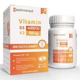 Vitamin D3 4000IU + K2 (MK7) 100 mcg | Vegetarian | Tablets