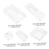 Ciieeo 16pc Organiser Bins Drawer Organiser Cut Out for Makeup