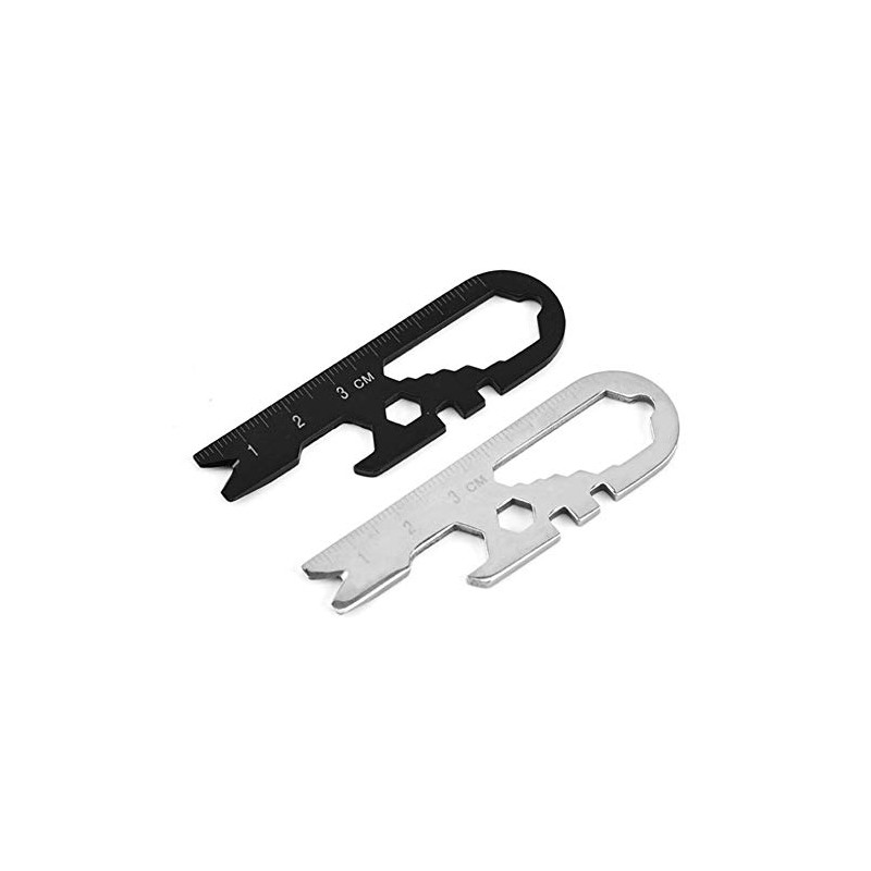 WOIWO 2PCS Stainless Steel Multi-function Tool Card Outdoor Portable Tools