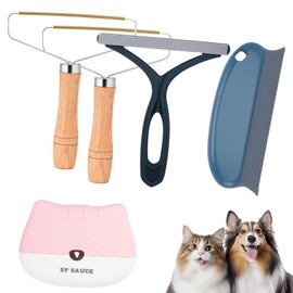 Cozy Inviting 5 Stück Fusselrasierer Tierhaarentferner, Tragbarer Fusselentferner Wiederverwendbarer Stoffrasierer Für Kleidung, Gewebte Mäntel, Katzenhaare, Hundehaare Tierhaarbürste