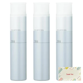 Milbon Nisel Fusion Silky Fog Styling Agent, 6.1 oz (175 g), Set of 3 + Bonus Kunutonn Original Logo e