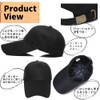 APAGAI Men's Large Size Cap, Long Brim, 4.3 inches (11