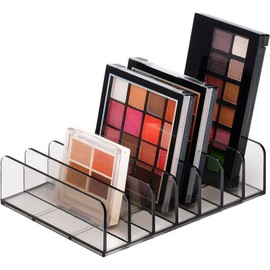 Eye Shadow Storage, Eye Shadow Case, 2 Pieces, 7 Compartments, Used for Card Storage Stand, Cosmetics Storage, Teak Storage, Partition Stand, Transparent, Makeup Storage Case, Tabletop Storage, Makeup