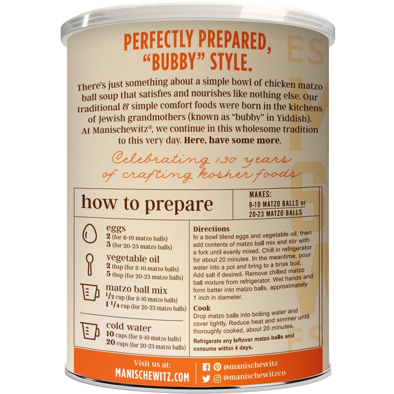 Manischewitz Family Size Original Matzo Ball Mix 13oz (2 Pack)