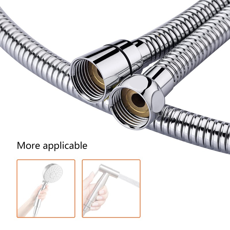 Ibergrif M20109-17 Shower Hose 1.7M, Replacement Shower Hose, Universal Shower