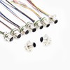 5Pcs M12 4 Pin A Code Female Connector Cable, IP67