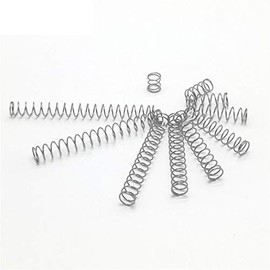 Pangyoo PYouo-Spring, 20pcs Stainless Steel Micro Return Small Compression Anti Corrosion Extension Springs ，Wire Diameter 0.6mm OD 5mm ， L=10-50, Springs Accessories (Length : 0.6 x 5 x 25mm)