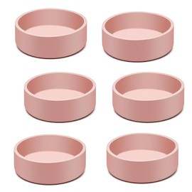 Dootafy 6 Pack Silicone Egg Poacher Microwavable Egg Bowls Individual Microwave Egg Cooker for Air Fryer Oven - Pink