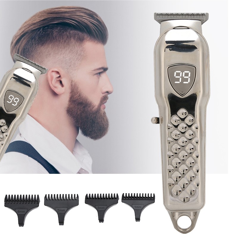 SK-755 Hair Clipper USB Rechargeable Digital Display Men Male Electric