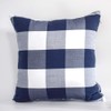 HOPLEE Farmhouse Pillow Covers 20x20 Navy Blue Pillow Cover with