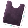 Clara Clark Bathroom Rugs, Velvet Memory Foam Bath Mat, Non-Slip,