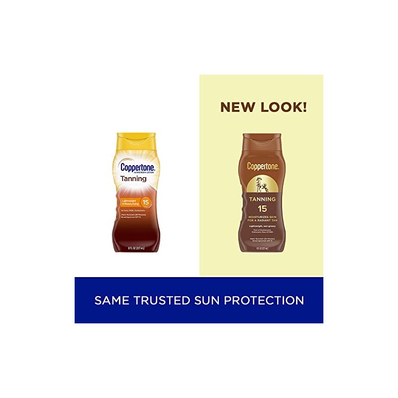 Coppertone Tanning Lotion SPF 15,8 oz