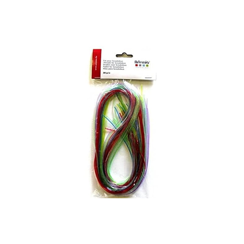 Artemio 30-Piece Glitter Threads for Scoubidous