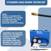 Handor Cylinder Leak Down Tester Kit Dual Pressure Gauges Engine