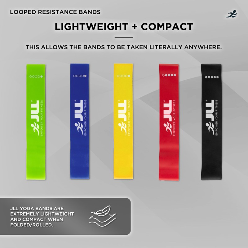 JLL Resistance Bands Set | Set of 5 Strength Levels
