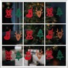 LOGOFUN 24pcs Christmas Advent Calendar Number Stickers Felt Xmas Countdown