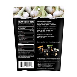 Every Body Eat Chive & Garlic Snack Thins, Gluten & Dairy Free, Vegan (1 Pack)