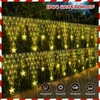 CORST 4M Net Lights Outdoor Christmas Tree Lights Plug in,Triangle