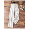 SOLY HUX Women's Tie Front Elastic Waist Pants Wide Leg