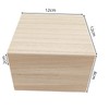 Anktily Unfinished Wooden Crates with Top Lids, 12 x 12