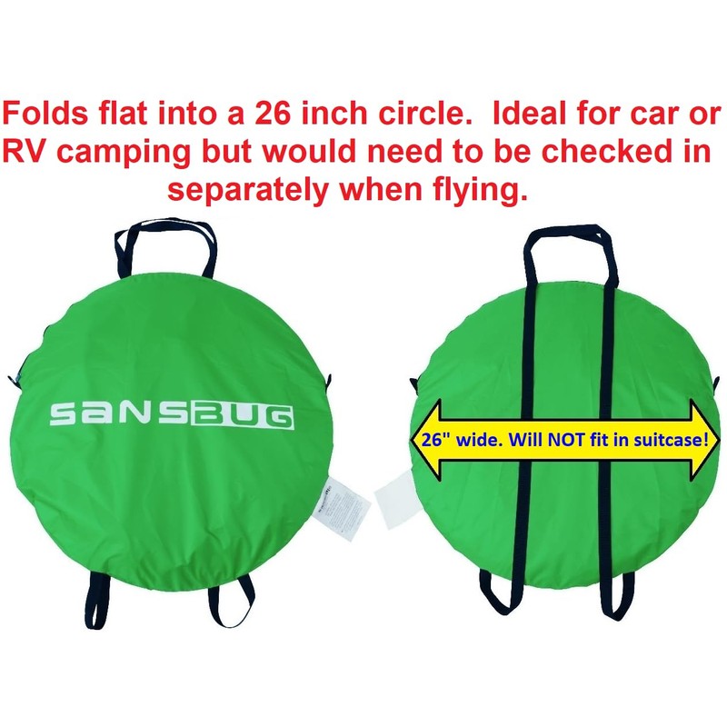 SansBug Instant Pop up Mosquito Net Tent for 1 Person