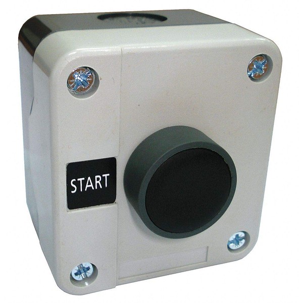 DAYTON 32W265 Push Button Control Station, 1NO Contact Form 10A