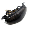 MZS Motorcycle Tail Light Turn Signal LED Integrated Blinker Smoke